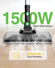 Taskstar 1500w Canister Steam Cleaner 50-min Runtime 22 Tools Jet Nozzle Brushes