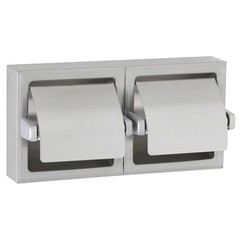 Bobrick Double Roll Toilet Tissue Dispenser Stainless steel Surface Mount