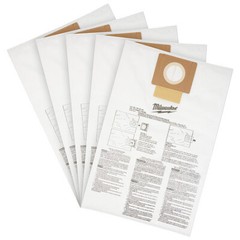 Milwaukee Tool 49-90-1979 Fleece Dust Bags For M18 Fuel 6 Gallon Wet/Dry Shop