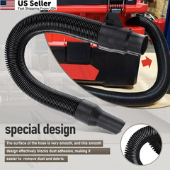 MWEDP 14-37-0105 Vacuum Hose Compatible with 18V 15 feet, Black