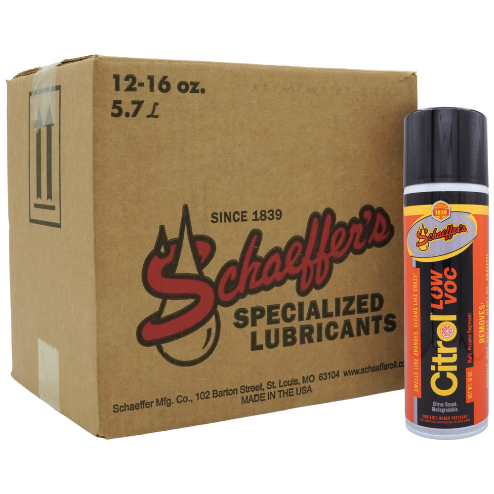 Schaeffer’s 266LV Citrol Low VOC Cleaner & Industrial Degreaser, 16oz. (12 Pack)
