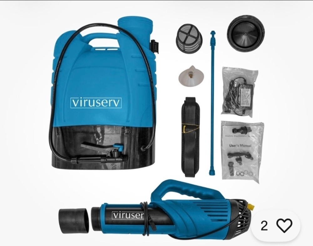 Electrostatic Backpack Sprayer for Disinfectant Cleaning Solutions – Sanitizes