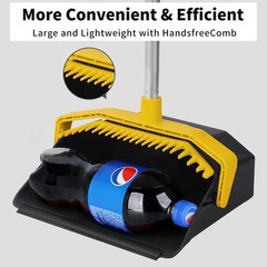 Broom with Dustpan Combo Set, Brooms and Dustpans Sets Yellow Black
