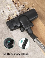 Aspiron Bagless Canister Vacuum 1600W HEPA Multi-Surface Cleaning Accessory Kit