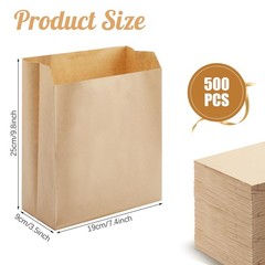 500 Pcs Waxed Sanitary Napkin Disposal Bags 7.5” x 10” x 3.5” Kraft Femini…