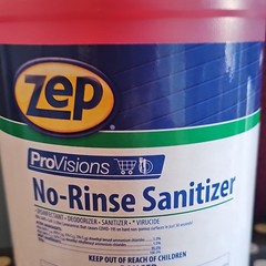 Zep ProVisions No-Rinse Sanitizer Liquid Disinfectant 1 Gallon (3.78L)