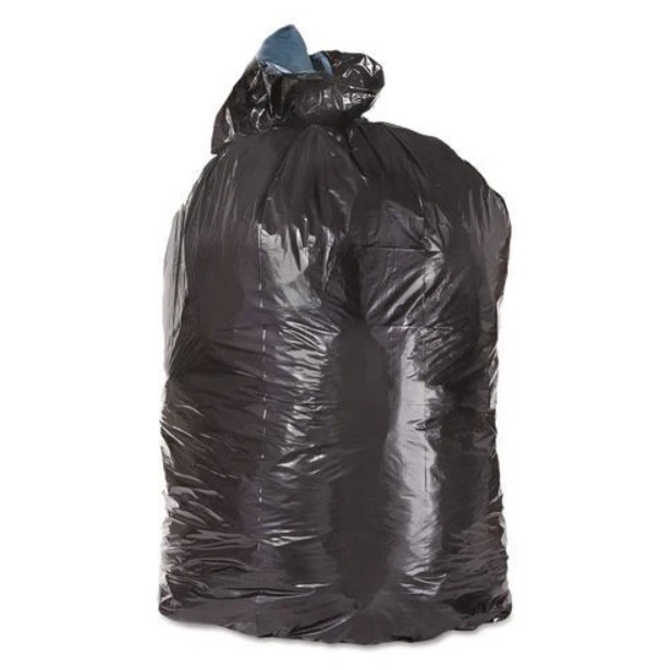 Trinity Plastics Can Liners, 33 gal, 1.6 mil, 23×39″, Black, Flat Pack, 100/CT
