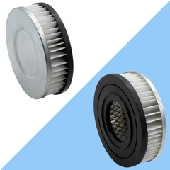 2 Pack HEPA Vacuum Motor Filters Compatible with PowerSmith PAVC101, 10 Amp Ash