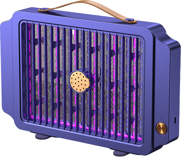 Bug Zapper Portable Rechargeable, Indoor Mosquito Zapper with Dual Net 12 LED