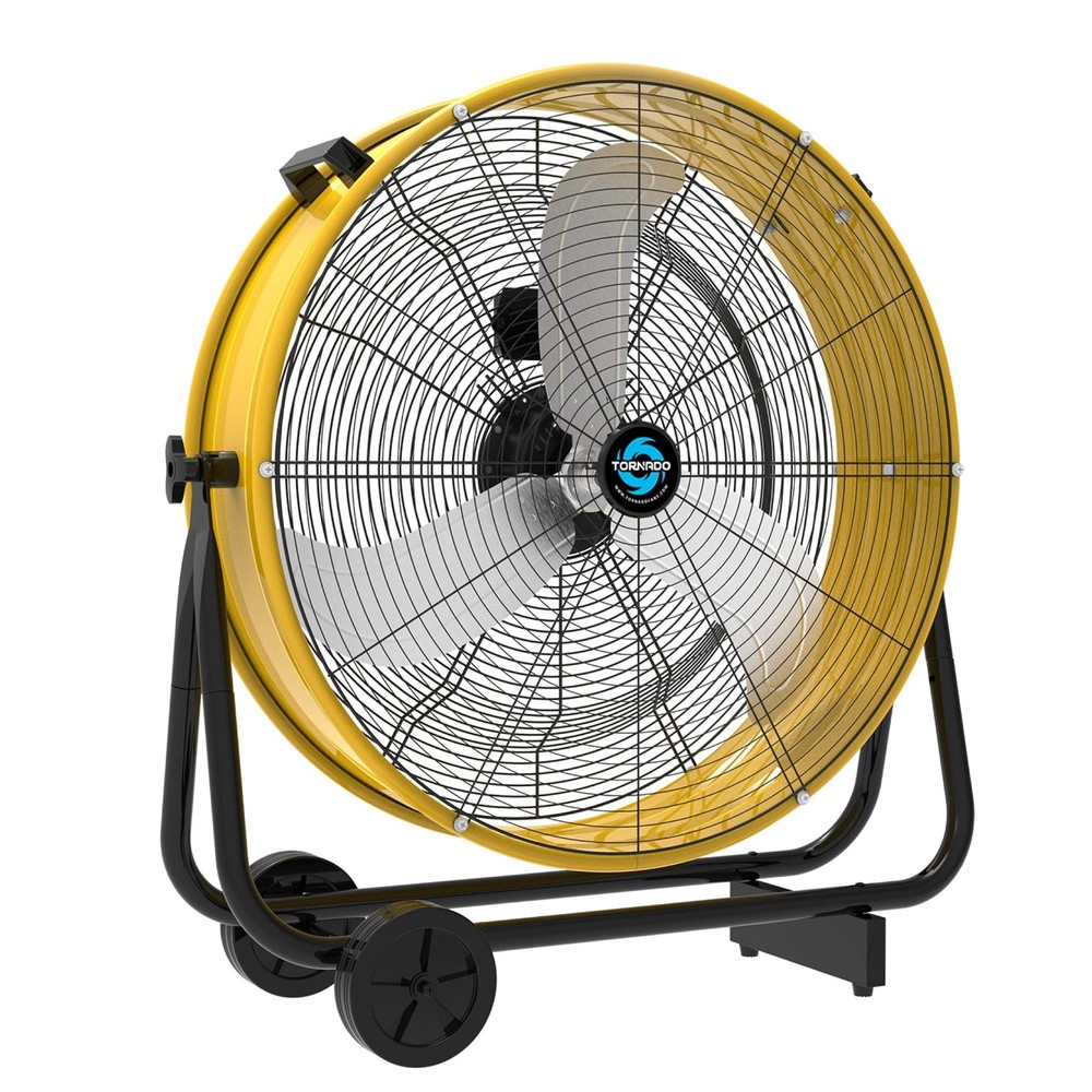 Tornado 24″ High Velocity Drum Fan – Heavy Duty Metal Fan for Commercial & In…