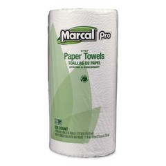 Marcal 250HC 11″ x 8.8″ 2-Ply Recycled Kitchen Roll Towels – White (12/CT) New