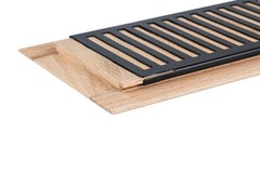 Qirui Red Oak Hardwood Drop in Floor Register, 4X10 Inch, 4×10
