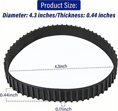 Sander Toothed Belt for Porter Cable J-336 Type 1 J-337 Type 1 J-351 Type 4