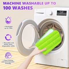 6 Pack Reusable Mop Pads Compatible with Multicolour 6 PCS, Multi-colored