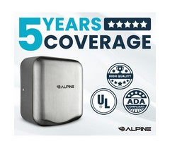 Alpine Industries 400-10-SSB Alpine Hemlock Automatic Hand Dryer – Heavy Duty…
