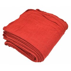 R & R TEXTILE Z21825 Bulk Red Shop Towels, PK100