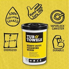Tub O Towels TW90 Heavy-Duty 10″ x 12″ Size 90 Count (Pack of 1)
