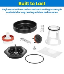 Toolixor RK12-420 Repair Kit Compatible with Zurn Wilkins 1/2″ & Small, Black