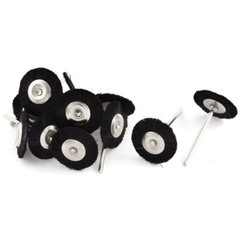Rotary Tool 1″ Bristle Head Jewelry Buffing Polishing Wheels Brushes Black 12Pcs
