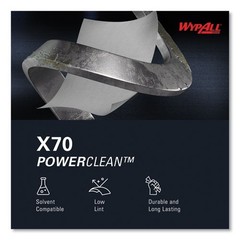 WypAll 41455 X70 Cloths, POP-UP Box, 9.13 x 16.8, White, 96/Box, 10 Boxes/Carton