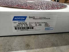NEW Norton s413 46505 15-Inch 20-3-1/2 Grit Slotted Floor Sanding Disc (25 PACK)