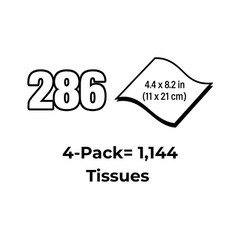 Kimtech Science KimWipes Delicate Task Wipers, 4.4 x 280 Count (Pack of 4)