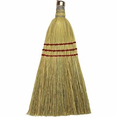 Genuine Joe Whisk Broom Metal Hang Ring Natural 12 Count 80161Ct