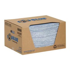 Pig Blu107 Sorbent Pad, 12 Gal, 15 In X 19 In, Universal, Blue, 50 Pk