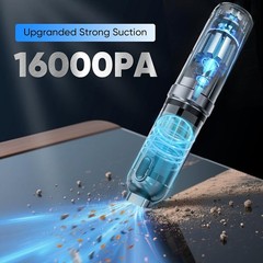 Cordless Handheld Vacuum Cleaner w/ Blower Strong Real Suction for Car and Home