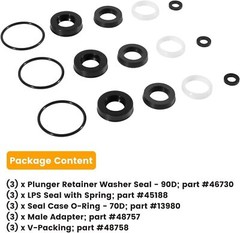 34262 Seal Kit for CAT Pumps 66DX 6DX Pressure Washer Pump 66DX30G1I 6DX40G1I