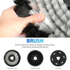 Industrial Floor Polisher Machine with (1 Tank + 2 Brushes +1 Pad Holder)