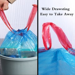 4 Gallon Trash Bags Drawstring Ultra Strong Tall Kitchen Trash Bags 75 Count