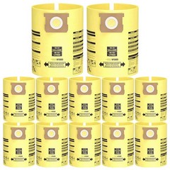 10PCS 10-14 Gallon Vacuum Bags for Shop Vac (10Pcs), yellow