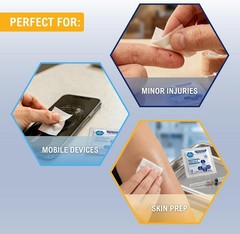 Med Pride Alcohol Prep Pads 200 Count 70 Isopropyl Sterile Medical Wipes