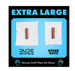 DUDE WIPES XL Flushable Wipes, Fragrance Free, 8 ct., 400 wipes