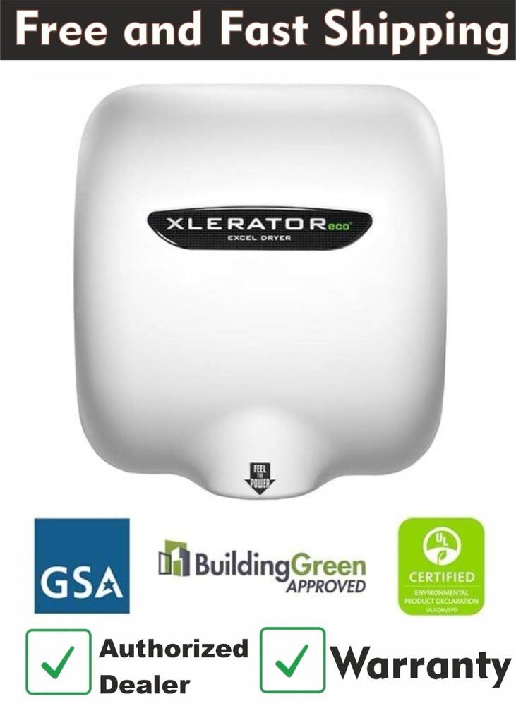 Excel Dryer XLERATOReco XL-W-ECO 1.1N High Speed Commercial Hand Dryer, White