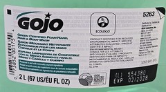 GOJO Green Certified Foam Hand, Hair & Body Wash #5263 2 Liters Expires 02/28
