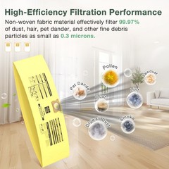 10PCS 10-14 Gallon Vacuum Bags for Shop Vac (10Pcs), yellow