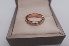 New.BuIgarlSerpenti.VIPER.ring 18K-ROSE gold diamond ring #7