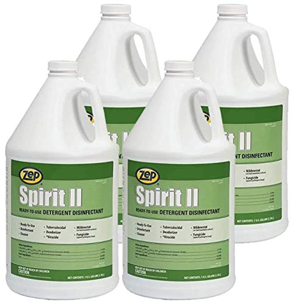 Zep Spirit II Detergent Disinfectant – 1 Gallon (Pack of 4) ZPE67923CT