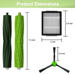 18 Pack Replacement Parts Accessories Compatible 2 inches, 2+8+8 pack Black