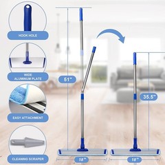 18″ Professional Microfiber Mop Floor Cleaning mop, Mop, Color