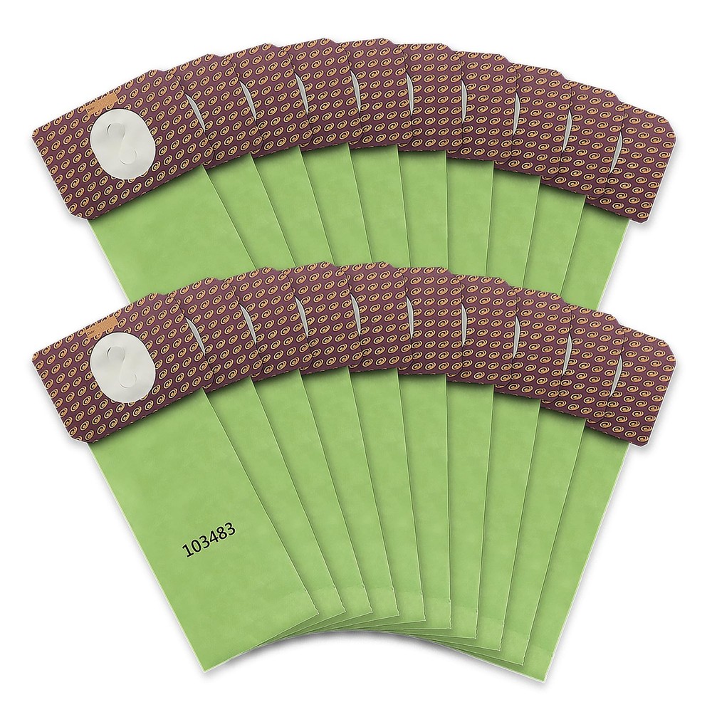 20 Pack 103483 Micro Filter Vacuum Bags Compatible with 3.25 QT, White