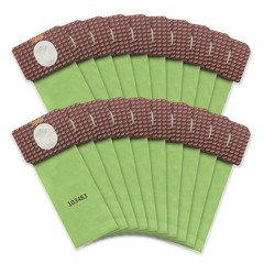 20 Pack 103483 Micro Filter Vacuum Bags Compatible with 3.25 QT, White