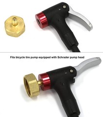 Tire Inflation Schrader Valve to Garden Hose and Outdoor 3/4 inch, Brass