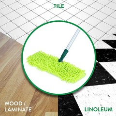 Pine-Sol Telescopic Microfiber Dry/Wet Mop Dust Mopping For Cleaning Hardwood