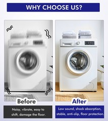 LILIWER Rubber Anti Vibration Pads for Washing Machine and Dryer, 4 Pack…