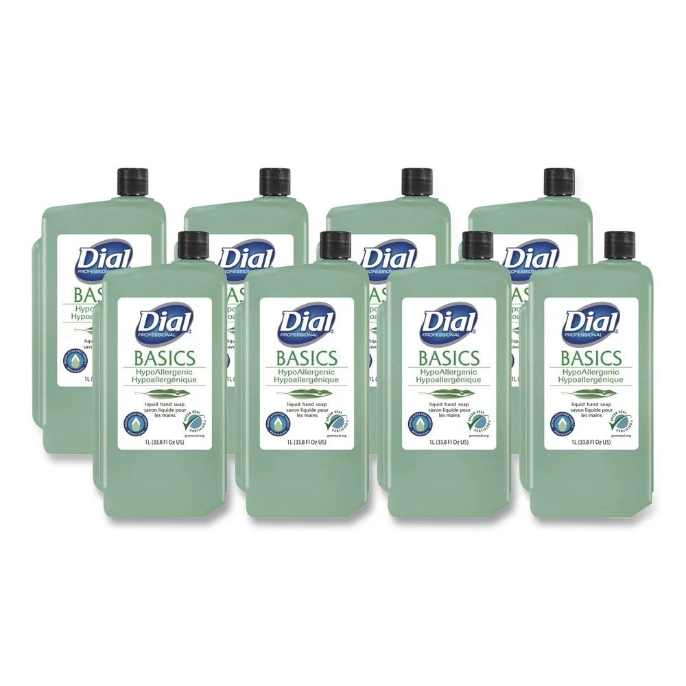 Dial Professional 33821 Basics MP Free Liquid Hand Soap – Unscented 8/CT New