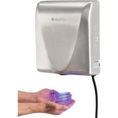 Global Industrial High Velocity Automatic Thin Hand Dryer ADA Brushed Stainless
