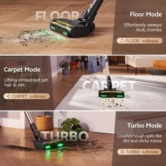 Ultenic Cordless Vacuum Cleaner 600W 60Kpa 65Mins Vacuum Cleaners For Home